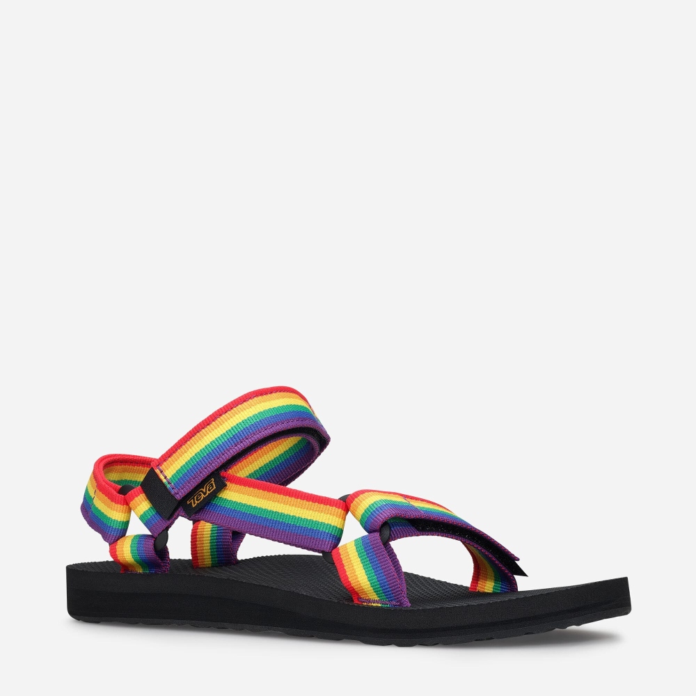 Dámské Turistické Sandály Teva Original Universal Rainbow Pride Viacfarebný / Černé - CZ663098